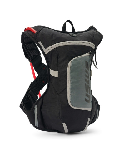 Uswe camel bag hydro 4 carbon black, цвет черный, для мото/велосипеда, емкость для жидкости 3 л (рюкзак 4 л + 3 л жидкости).