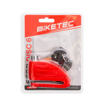 Biketec seqr замок блокування гальмівного диска — штифт 16 мм, розмір корпусу 98,5 × 53,6 мм, 3 ключі