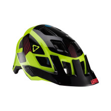 Leatt велосипедный шлем (детский) mtb allmtn 1.0 junior v22 helmet lime цвет желтый fluo/черный размер xs (50-54 cm)