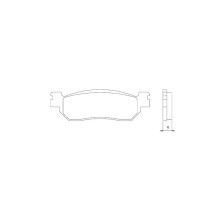 Brenta тормозные колодки kh275 (золотые) (ft 4022)