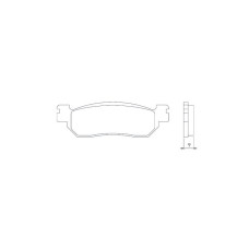 Brenta тормозные колодки kh275 (золотые) (ft 4022)