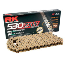 Rk цепь приводная gb530zxw-122 (xw-ring) заклепка (clf) в наборе золотой (объем: do 1400 ccm) (44 kn)
