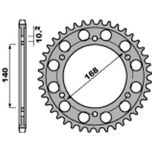 Pbr  задня зірка 4613 47 c45 bmw f 650gs '09-'11, f 800gs/r '09-'20, f 700gs '13-'18 ( 10,5mm) (jtr3.47) (ланцюг 525)