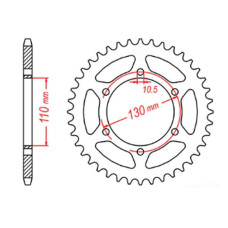 Mtx parts задня зірка 504 44 kawasaki ninja 250 09-11 (jtr486.44) (ланцюг 520)