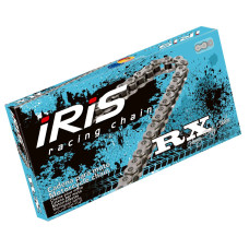Iris цепь приводная 420 rx-140 (140-звено) без o-рингов (открытый + застёжка) серебряная (motocross do 85cc) (19,5kn)
