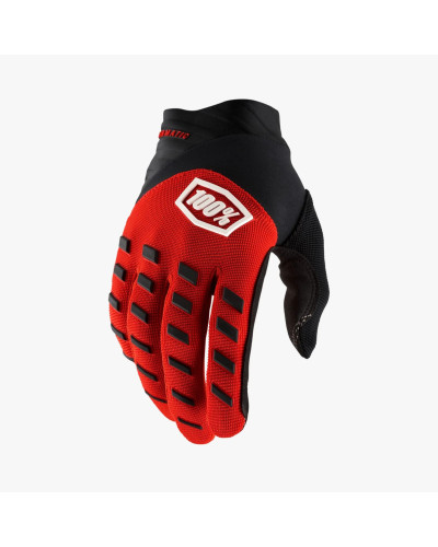 100% рукавиці cross/enduro airmatic red/black колір червоний/чорний розмір l