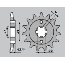 Jr передня зірка 293 15 honda xl 600 v '87-'88 (jtf293.15)
