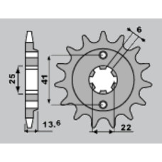 Jr передняя звезда 293 15 honda xl 600 v '87-'88 (jtf293.15)