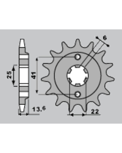 Jr передняя звезда 293 15 honda xl 600 v '87-'88 (jtf293.15)