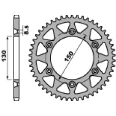 Pbr задня зірка 270 45 c45 yamaha yz/yzf '99-'24 (ланцюг 520) (jtr251.45)