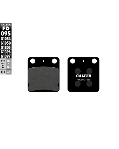 Galfer тормозные колодки kh054 полуметаллические.