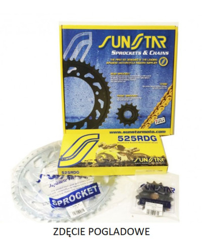Sunstar комплект приводной suzuki gsx-r 750 06-10 стандарт (17/45/116) (do 900cc) (sun40417/sun1-4499-45/ss525rdg-116n)