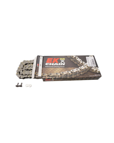 Ek цепь приводная ek520mrd-7 120 без o-рингов, natural (motocross do 500 ccm) (39,7kn) (made in japan) (застежка)