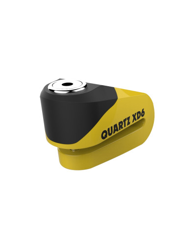 Oxford замок для гальмівного диска quartz xd6, шпилька 6 мм, колір жовтий/чорний