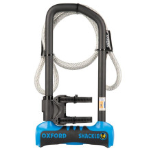 Oxford противокражный замок u-lock shackle 14 pro, размер 320×177 мм, синий