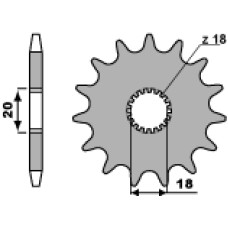Pbr передня зірка 426 12 18nc (ланцюг 428)