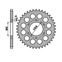 Jr задня зірка 501 33 kawasaki z 750 c 80-87, gpz 1100 81-85 (ланцюг 630)