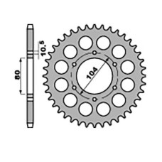 Jr задняя звезда 501 33 kawasaki z 750 c 80-87, gpz 1100 81-85 (цепь 630)