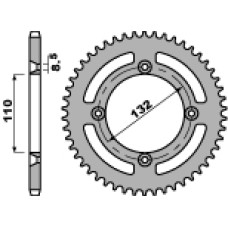 Pbr задня зірка 4486 49 c45 ktm sx 85 04-'24 (ланцюг 428) (jtr895.49)