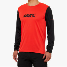 100% mtb велосипедная футболка ridecamp red/black цвет красный/черный размер m