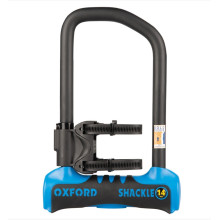 Oxford противокражная защита: замок u lock shackle 14 pro, размер 260×177 мм, цвет синий