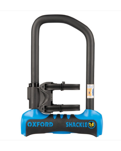 Oxford протикрадіжний захист: замок u‑lock shackle 14 pro, розмір 260 × 177 мм, колір синій
