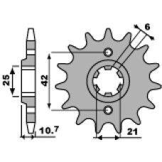 Pbr передняя звезда 338 16 18nc honda cb 650 79-84 (jtf338.16) (цепь 530)