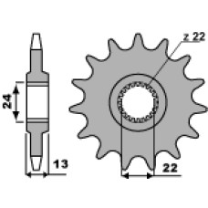 Pbr передняя звезда 3800 16 18nc aprilia pegaso 650 (98-00) (цепь 520)