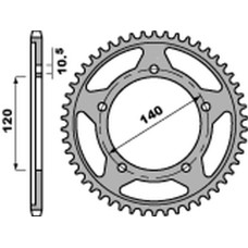 Pbr задняя звезда 4398 49 c45 suzuki dl 1000 v-strom '02-'19, gsx-r 1000 '01-'19, gsx-r /gsr '06-'10, dl 650 v-strom '04-'52