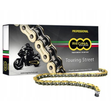 Regina цепь приводная 520zrt (110звено) z-ring touring-street do 750 ccm золотая (застежка + заклепка) (135zrt/1003)
