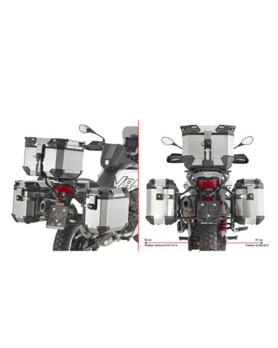 Kappa каркас для боковых кофров monokey cam side moto guzzi v85 tt '24-,
