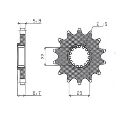 Sunstar передняя звезда 1248 13 ktm sx/exc '91-'25 (jtf1901.13) (цепь 520) (124813jt)