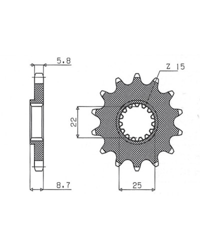Sunstar передняя звезда 1248 13 ktm sx/exc '91-'25 (jtf1901.13) (цепь 520) (124813jt)
