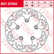 Trw zf гальмівний диск зад kawasaki j 300 '14-'16, suzuki gsf 600/650/1200 bandit '94-'06, sv 650 '99-'02, gsx/f '98-'06, gsx-r '88-'95, gsx-r 1100 '89-'97, gsx 1300r hayabusa '99-'07, 