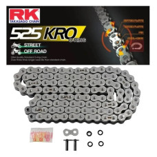 Rk цепь приводная 525kro-124 (o-ring) заклепка (clf) в наборе стандартная (объем: do 800 ccm) (38,3 kn)