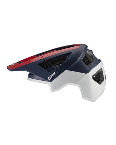 Leatt велосипедный шлем mtb allmtn 4.0 v21.1 helmet chilli белый цвет/красный/темно-синий размер l (59-63 cm)