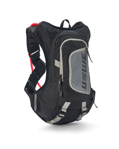 Uswe camel bag moto hydro 8 carbon black, черный цвет, для мото/велосипеда, емкость для жидкости 3 л (рюкзак 8 л + 3 л жидкости)