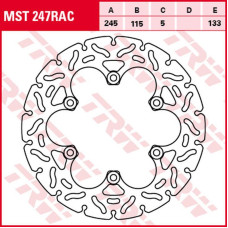 Trw zf гальмівний диск зад ducati monster 600/620/695/750/800/900/916/1000 '93-'06, yamaha fzr 600 '89-'95, fzs 600 fazer '98-'03, xj 600 diversion '98-'03, xt 660r/x '04-'16, xt 600z tenere '08-&