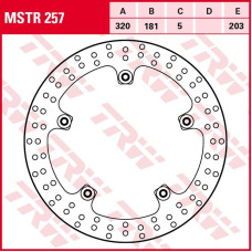 Trw zf гальмівний диск перед bmw f 800gt '13-, s 1000r '13-, s 1000rr '09-'18, k 1200s '07-'09, k 1300gt '09-'11, k 1300r/s '09-'15, k 1600b '17-, k 1600gt/gtl '11-, (320x181x5mm)
