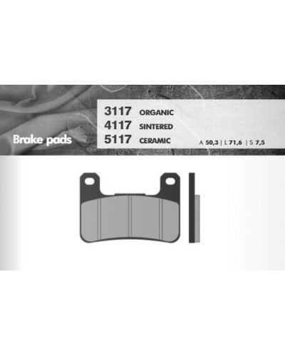 Brenta гальмівні колодки kh379 suzuki gsxr/vzr/m1800, kawasaki zx10/z1000, перед (ft 3117)