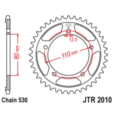 Jt задняя звезда 334 47 triumph 750/900/955/1000/1200 trophy/daytona/sprint/tiger/trident '91-03' (33447jt) (цепь530)