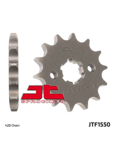 Jt передняя звезда 2182 13 yamaha wr 125r/x '09-'15, yzf125r '09-'20, mt125 '15-'20 (218213jt) (цепь 428)