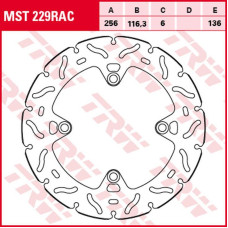 Trw zf гальмівний диск зад honda crf 1000/1100l africa twin '15-, (256x116x6mm) (ng1550x;ng1936x) 