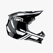 100% mtb велосипедний шолом trajecta black/white колір чорний/білий розмір xl (61-64 cm)