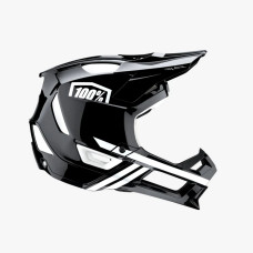 100% mtb велосипедний шолом trajecta black/white колір чорний/білий розмір xl (61-64 cm)