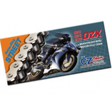 Cz ланцюг привідний 530 dzx (110 звено) active ring (x-ring) chrom do 1200 ccm (43,0 kn) + прессованная заглушка
