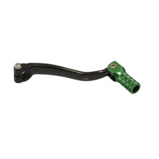 Accel рычаг переключения передач для kawasaki kx 125 (94–08), kx 250 (94–08), kx 500 (89–04), kx 65 (00–25). алюминий, цвет черный, наконечники зеленые (lca4335)