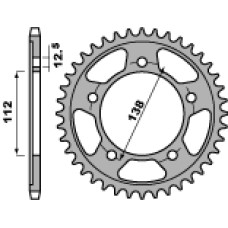 Pbr задня зірка 408 39 c45 honda cb 1300 f/s 03-13 (jtr302.39) (ланцюг 530)