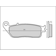 Brenta тормозные колодки kh226/kh142