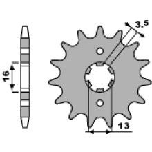 Pbr  передня зірка 563 11 18nc suzuki lt 50 (84-05) (ланцюг 420)